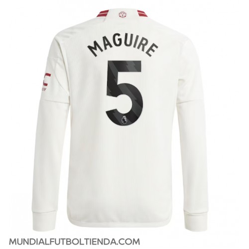 Camiseta Manchester United Harry Maguire #5 Tercera Equipación Replica 2023-24 mangas largas